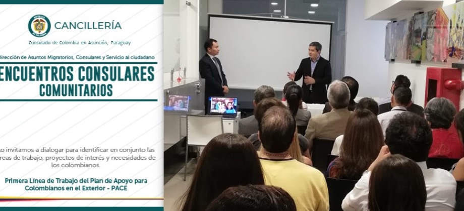 En noviembre se realizó el primer Encuentro Consular Comunitario en la sede del Consulado de Colombia en Asunción