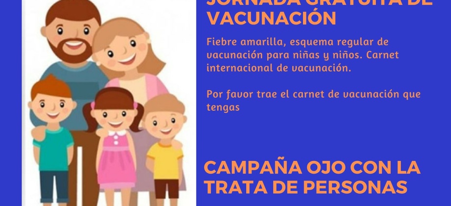 Consulado de Colombia en Asunción realizará jornada de vacunación 