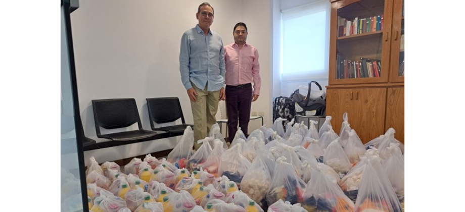 Cónsul de Colombia en Asunción gestionó mercados y kit de aseos